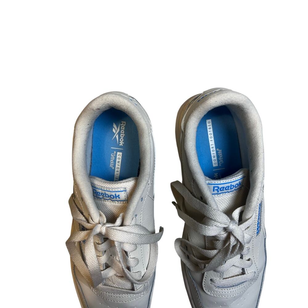Reebok Tennis Sneakers Cream & Light Blue Like New Women’s Size 9 - Picture 5 of 5